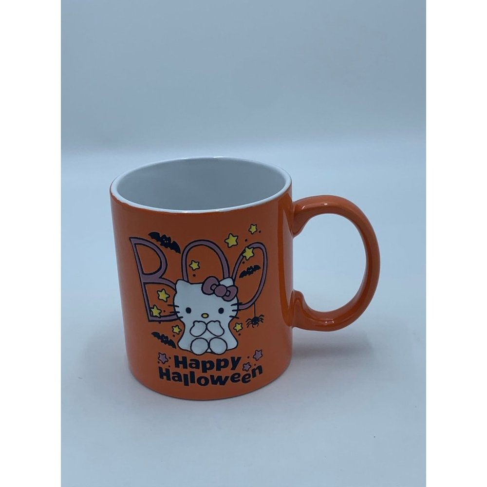Sanrio Hello Kitty Happy Halloween Boo Orange Ceramic Mug